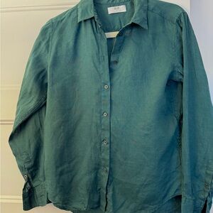 Uniqlo, Green Button-Up Shirt, sz xs